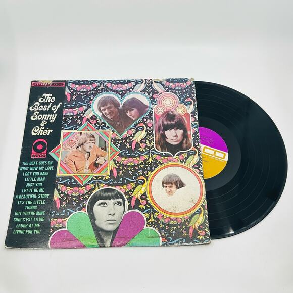 Sonny & Cher - The Best of Sonny & Cher 1967 LP Vinyl Record 1960"s Sonny Bono - Picture 2 of 4